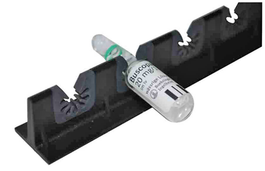 AMBU Ampullenleiste 19 Ampullen 48,2 cm lang