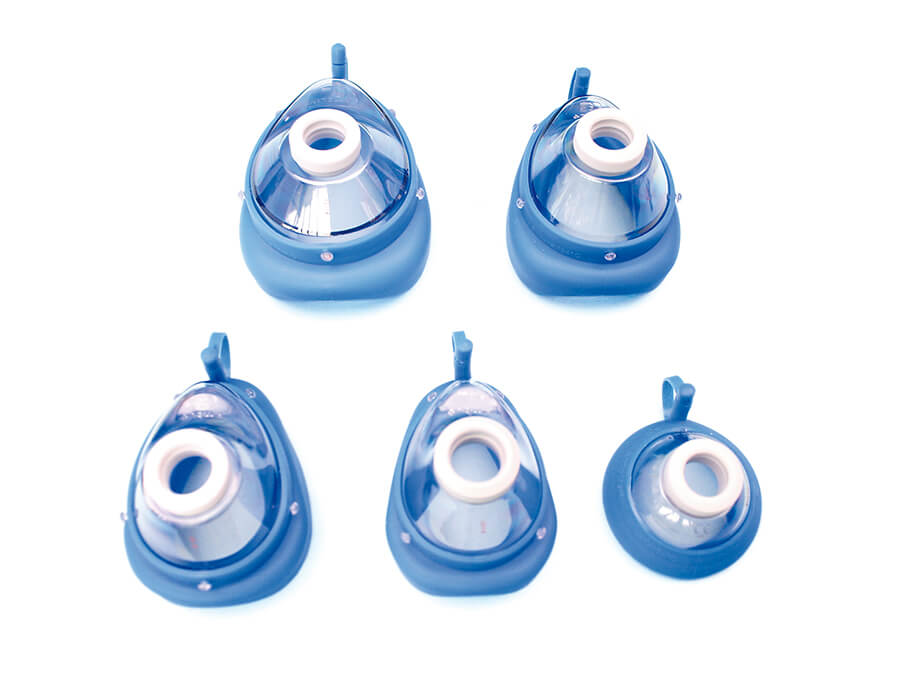 Klarsichtmaske 5 AMBU blau