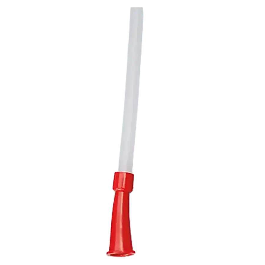 Absaugkatheter CH 18 50 cm rot längsverpackt