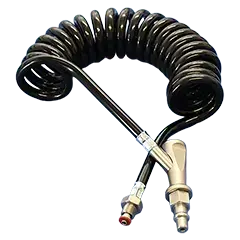 Spiralschlauch mit ZGA-DIN-Winkelstecker