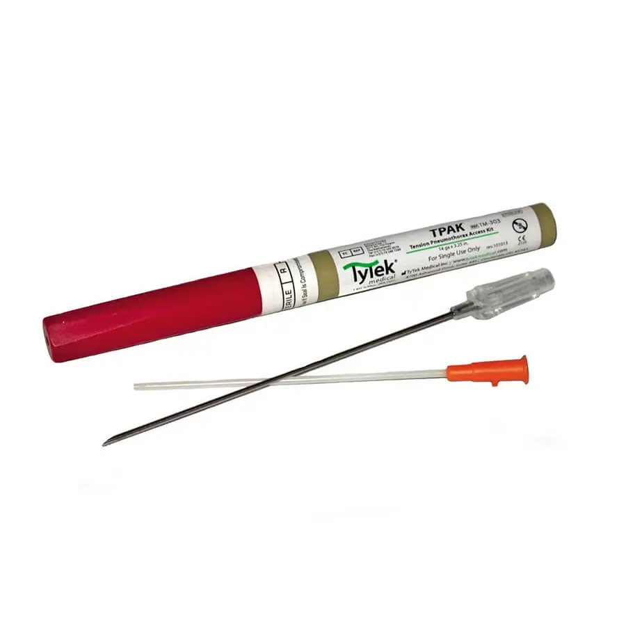 Thorax Entlastungskanüle 14 G  T-PAK, Dekompressionsnadel 