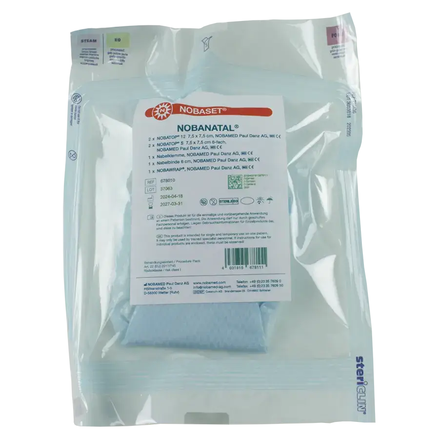 NOBANATAL Set zur Nabelpflege Neugeborener, steril