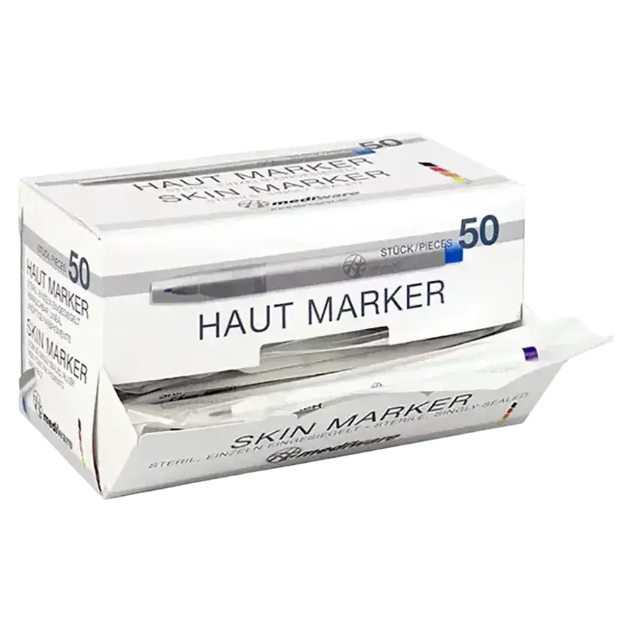 Mediware Hautmarker, Strichstärke 1,0 mm mit blauem Aufdruck