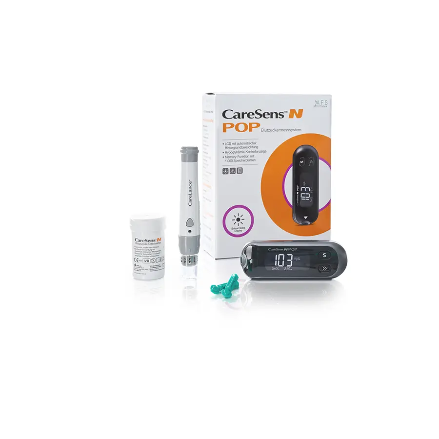 Blutzuckermeßgerät Set CareSens N Pop mmol/L
