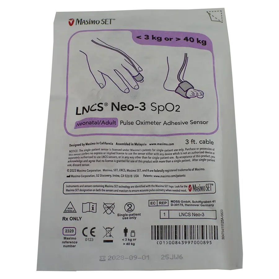 Masimo LNCS Neo-3 Sensor 3 ft.