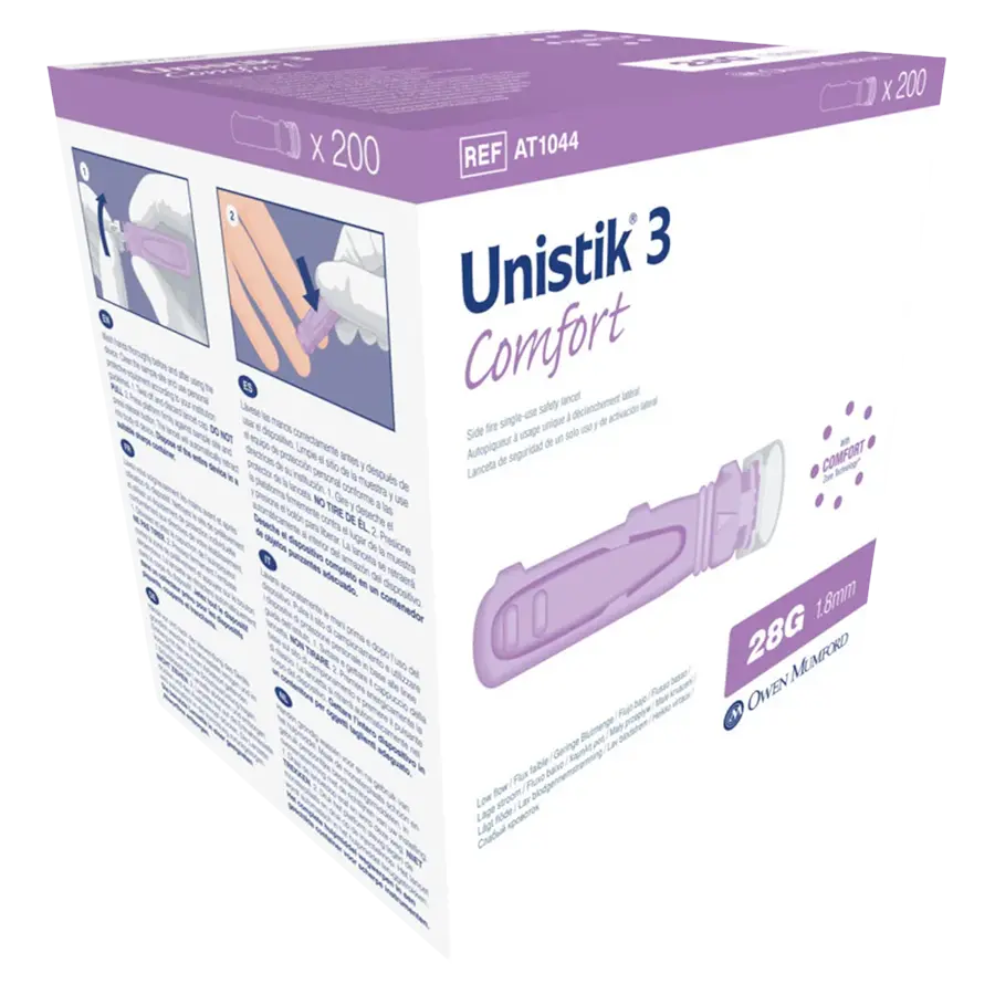 Blutlanzetten Unistik 3 Comfort G28