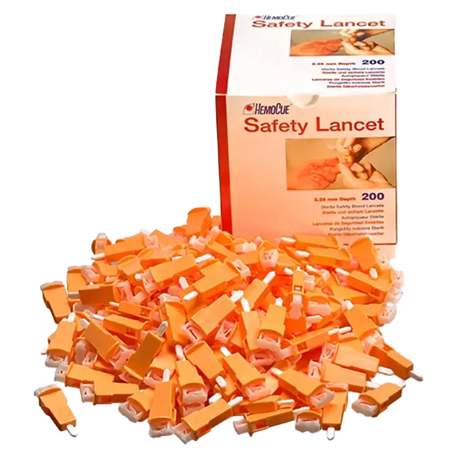 HemoCue Safety, Sicherheitslanzetten, orange