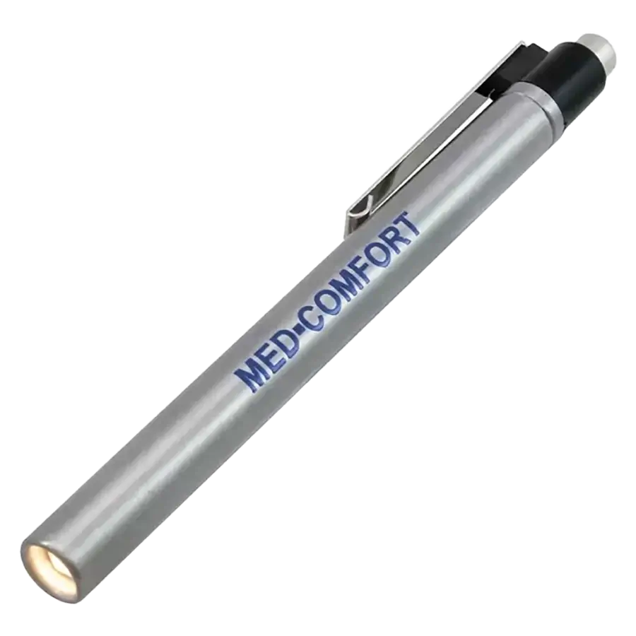 Diagnostiklampe Metalloptik silber CE