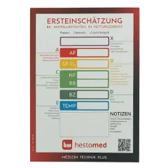 hestomed Ersteinschätzungsblock XABCDE Block mit Leimbindung
