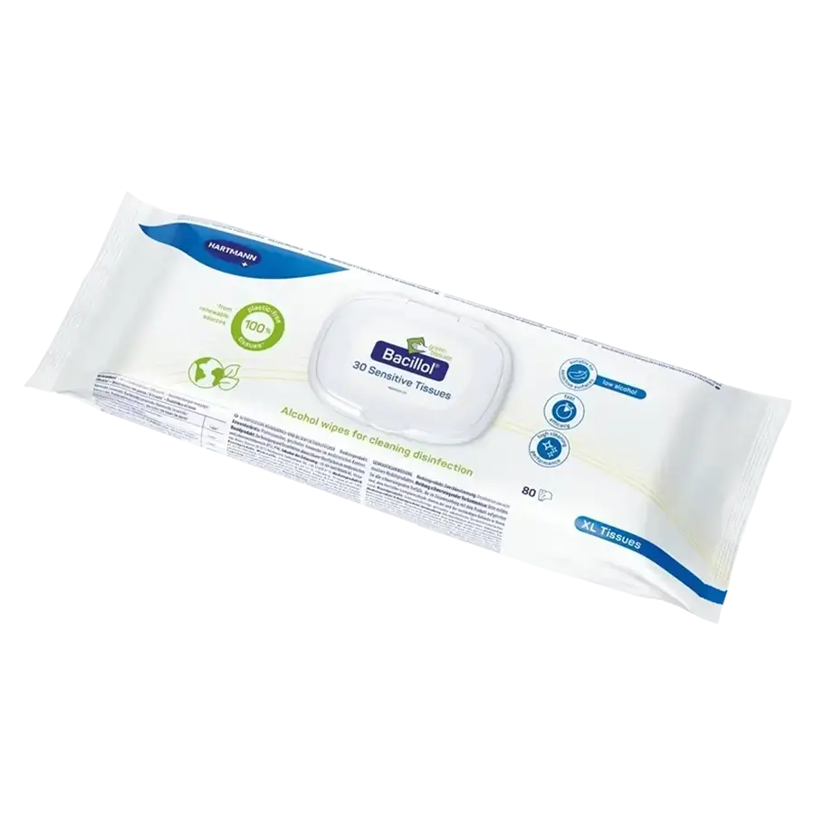 Bacillol 30 Sensitive Green Tissues XL