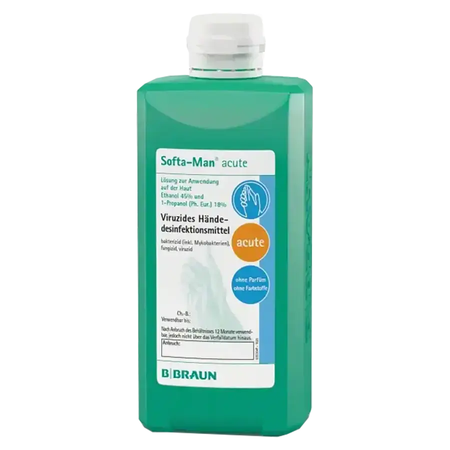 Softa Man acute Händedesinfektion 500 ml