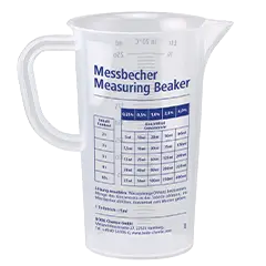 Meßbecher 250 ml zur genauen Erstellung