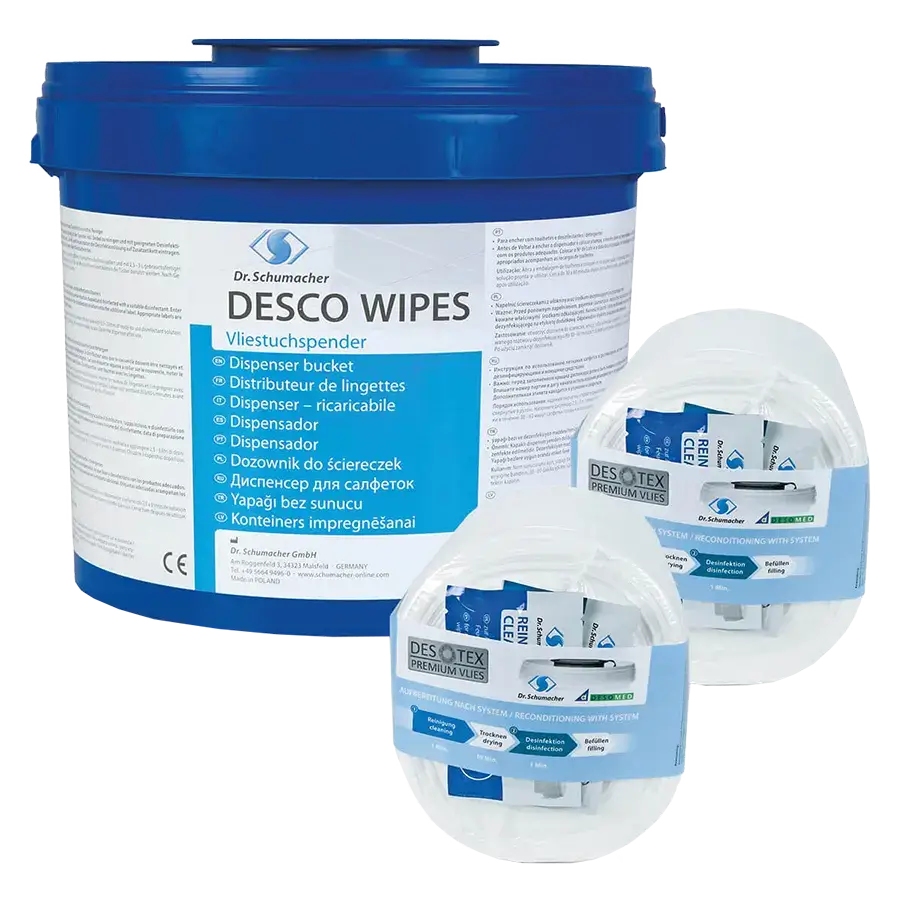 Desco Wipes Eimer blau leer