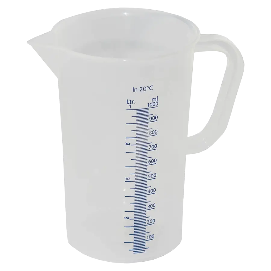 Messbecher 1000 ml, PP, mit Skalierung