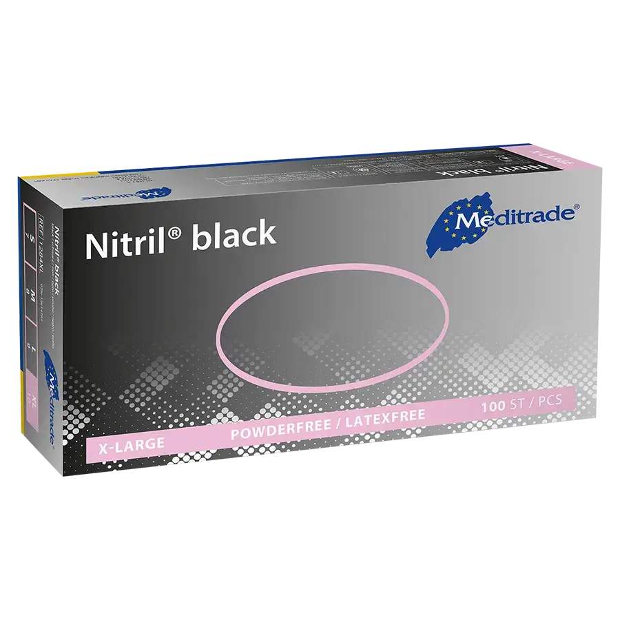 Nitril  Black Untersuchungshandschuh, schwarz, puderfrei, XL
