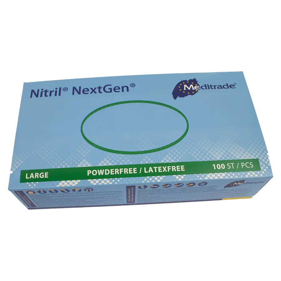 Nitril NextGen Untersuchungshandschuh, blau, puderfrei, L