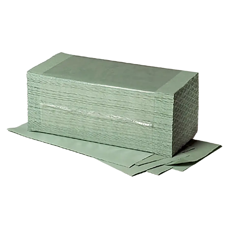 Papierhandtücher Fripa grün 1-lagig ZZ-Falz 25 x 23 cm