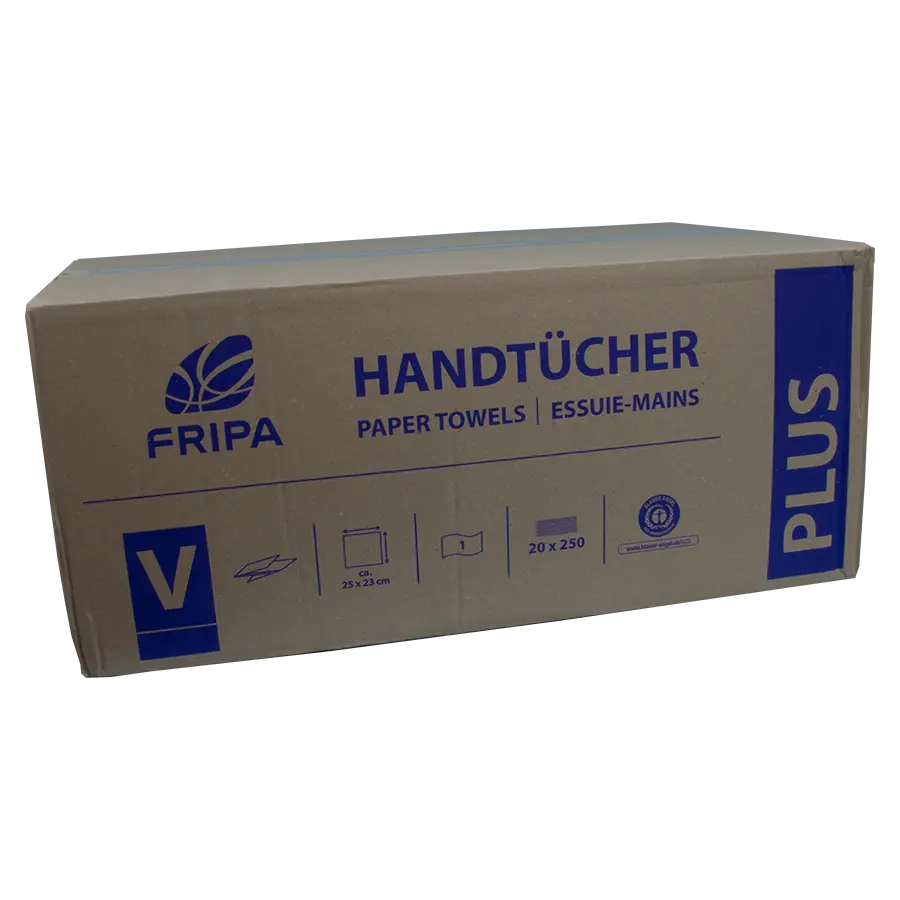 Papierhandtücher Fripa natur 1-lagig ZZ-Falz 25 x 23cm