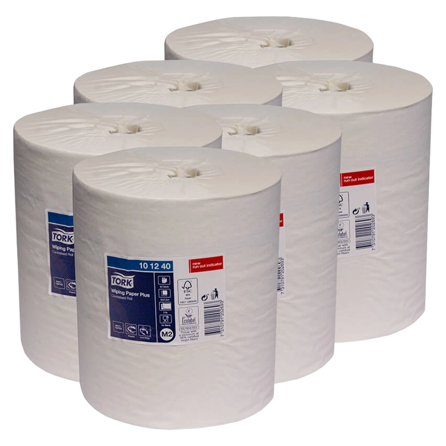Tork M plus Papierrollen 2lagig weiß