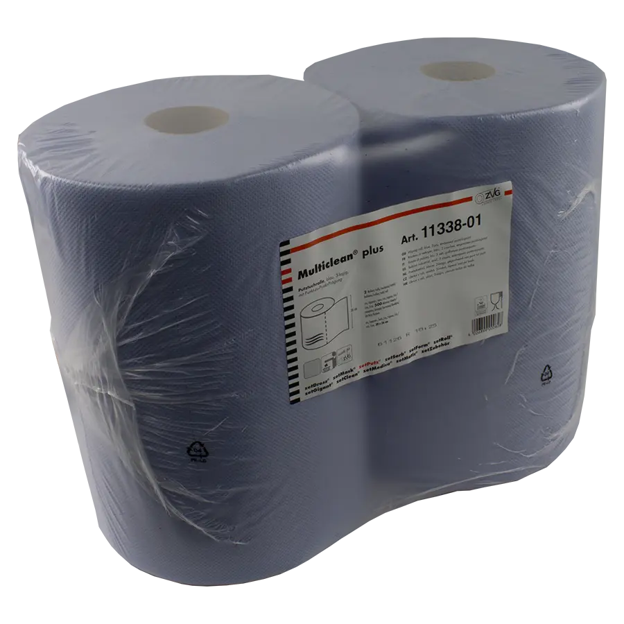 zetPutz Multiclean plus Putztuch Rolle blau, 3-lagig