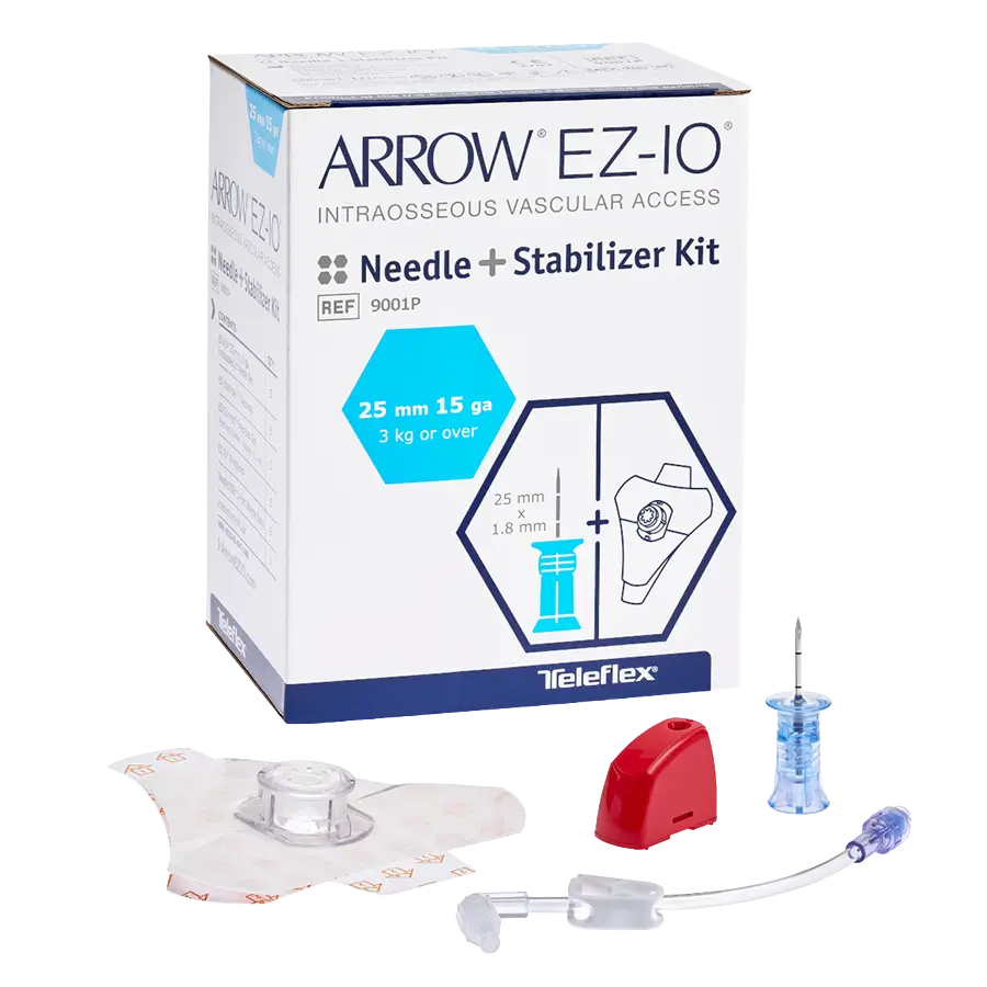 EZ-IO Intraossäres Infusionssystem Nadel-Kit 25 mm blau + Stabilisierungspflaster