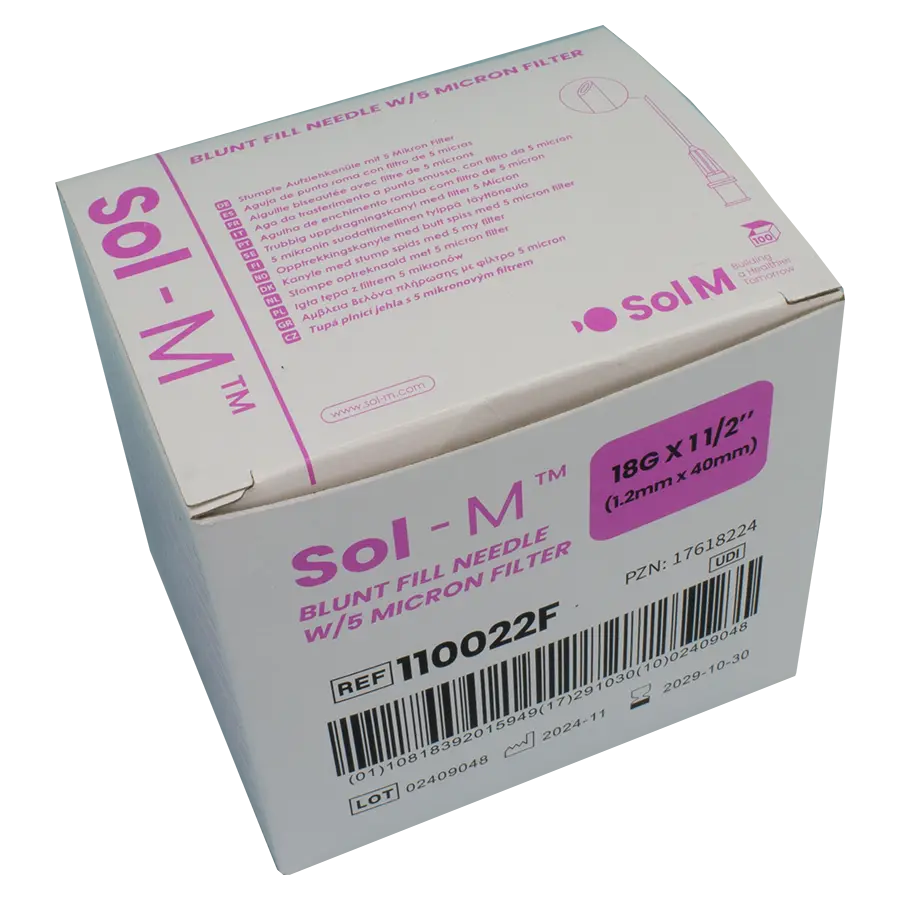 Sol-M Blunt Fill Needle Aufziehkanüle mit Filter