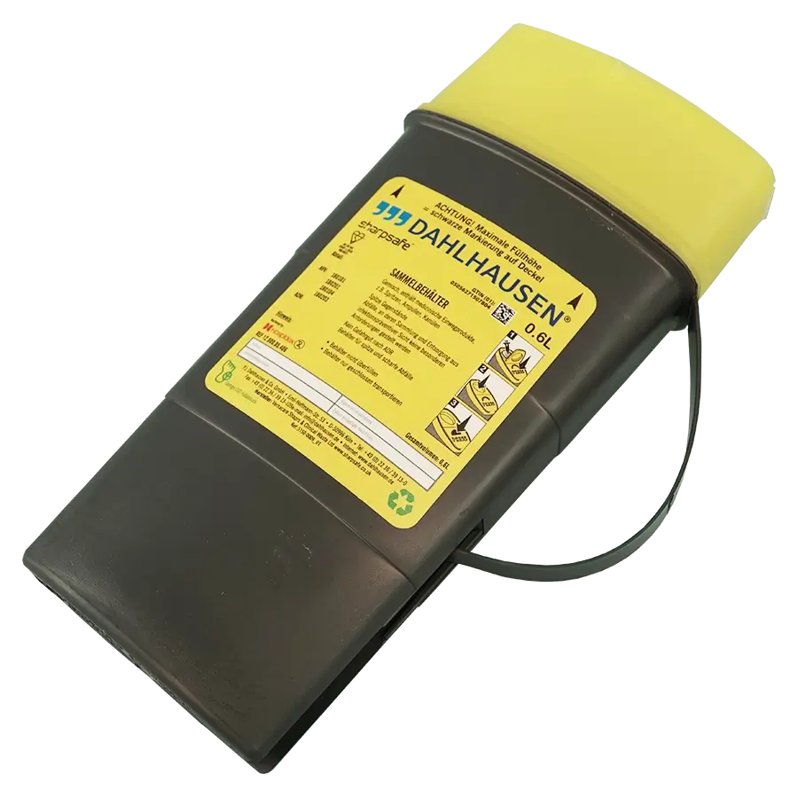 Abwurfbehälter Dahlhausen Sharpsafe 0,6 Liter