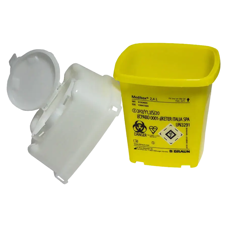 Kanülenentsorgungsbox Medibox 2,4 ltr.