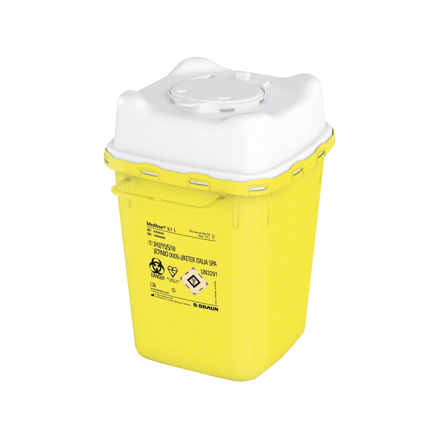 Kanülenentsorgungsbox Medibox 9,1 ltr.
