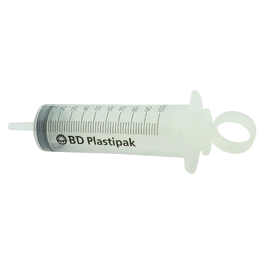Spritze BD Plastipak 100 ml Luer Wund- und Blasenspritze