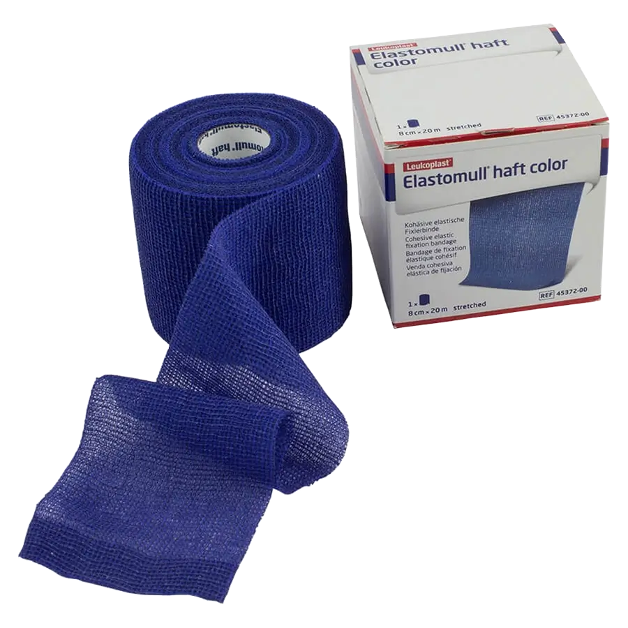 Elastomull Haft Color blau 20m x 8cm
