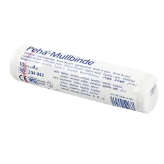 Peha-Mullbinde 10 cm x 4 m, einzeln in Folie verpackt