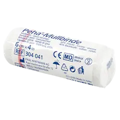 Peha-Mullbinde 6 cm x 4 m, einzeln in Folie verpackt