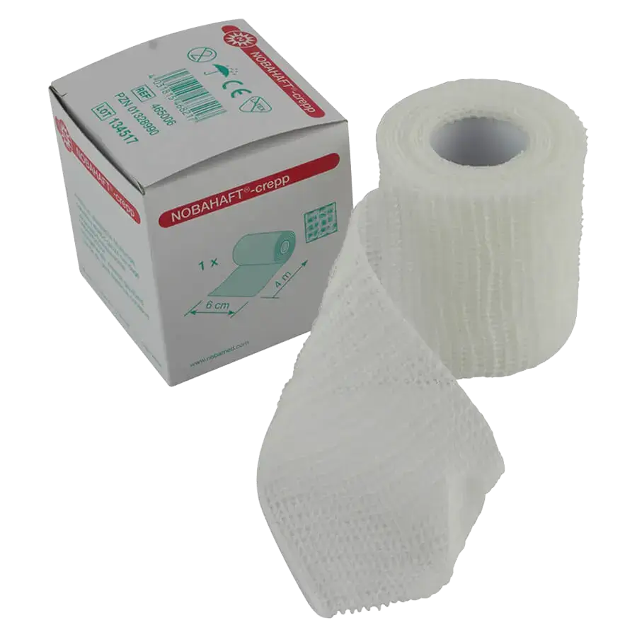 Nobahaft Crepp elastische Fixierbinde 6 cm x 4 m