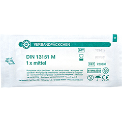 Verbandpäckchen klein nach DIN 13151