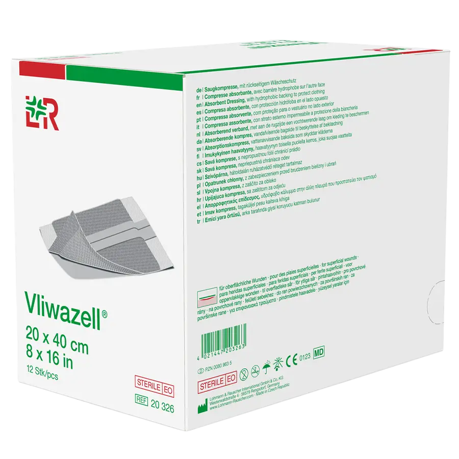 Lohmann & Rauscher Vliwazell Saugkompresse 20 x 40 cm