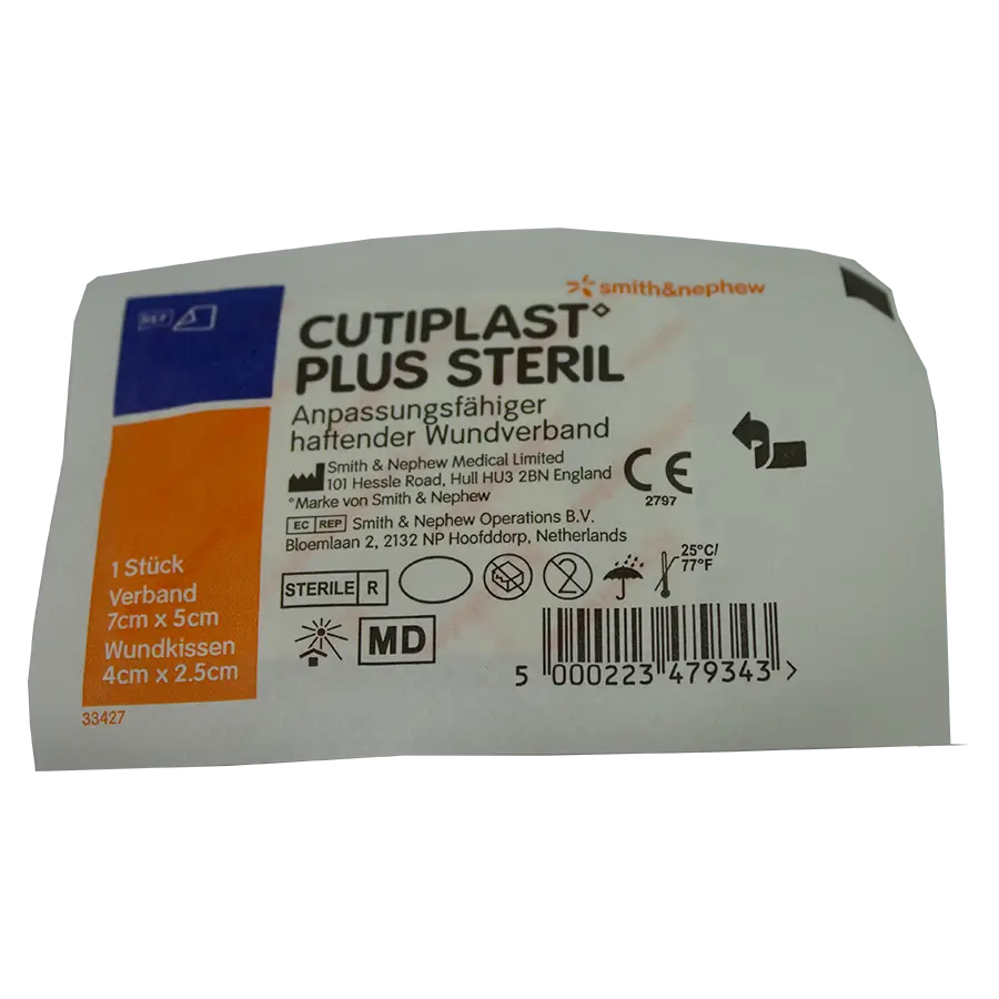 Cutiplast Plus steril 7 x 5 cm