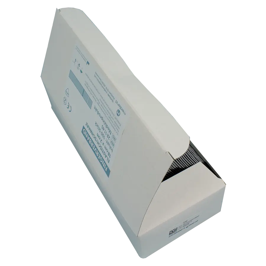 Fingerverband 18 x 2 cm elastisch schwarz