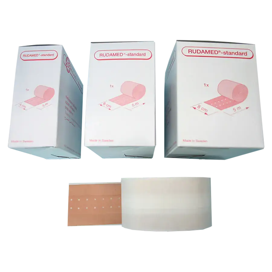 Wundschnellverband Rudamed Classic 5 m x 6 cm starr braun
