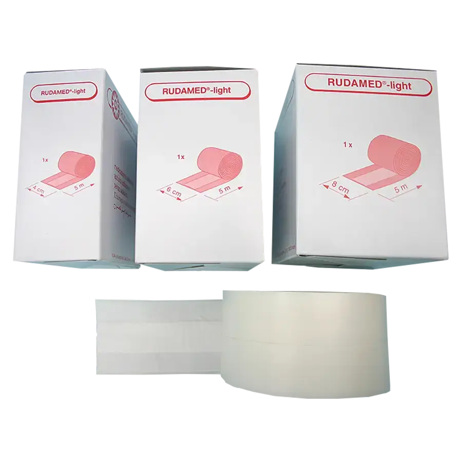 Wundschnellverband Rudamed Sensitiv 5 m x 4 cm elastisch weiß