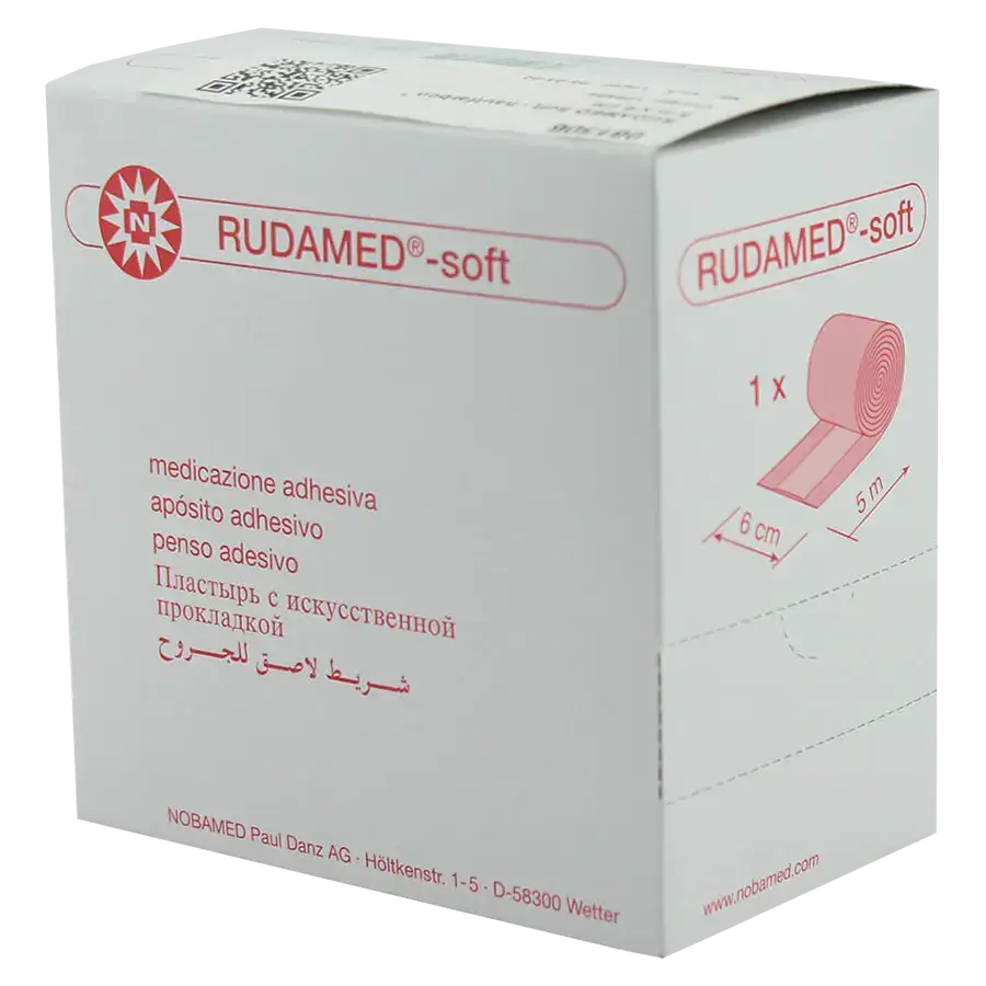 Wundschnellverband Rudamed Soft 5 m x 6 cm elastisch beige