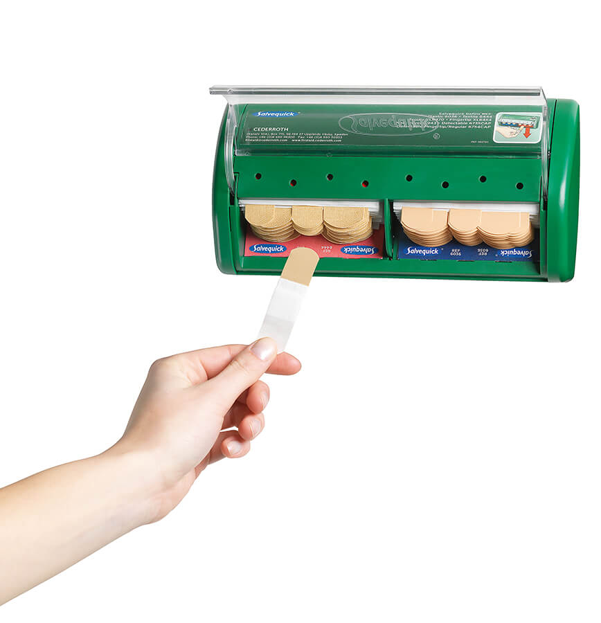 Salvequick Pflasterspender Wandbefestigung