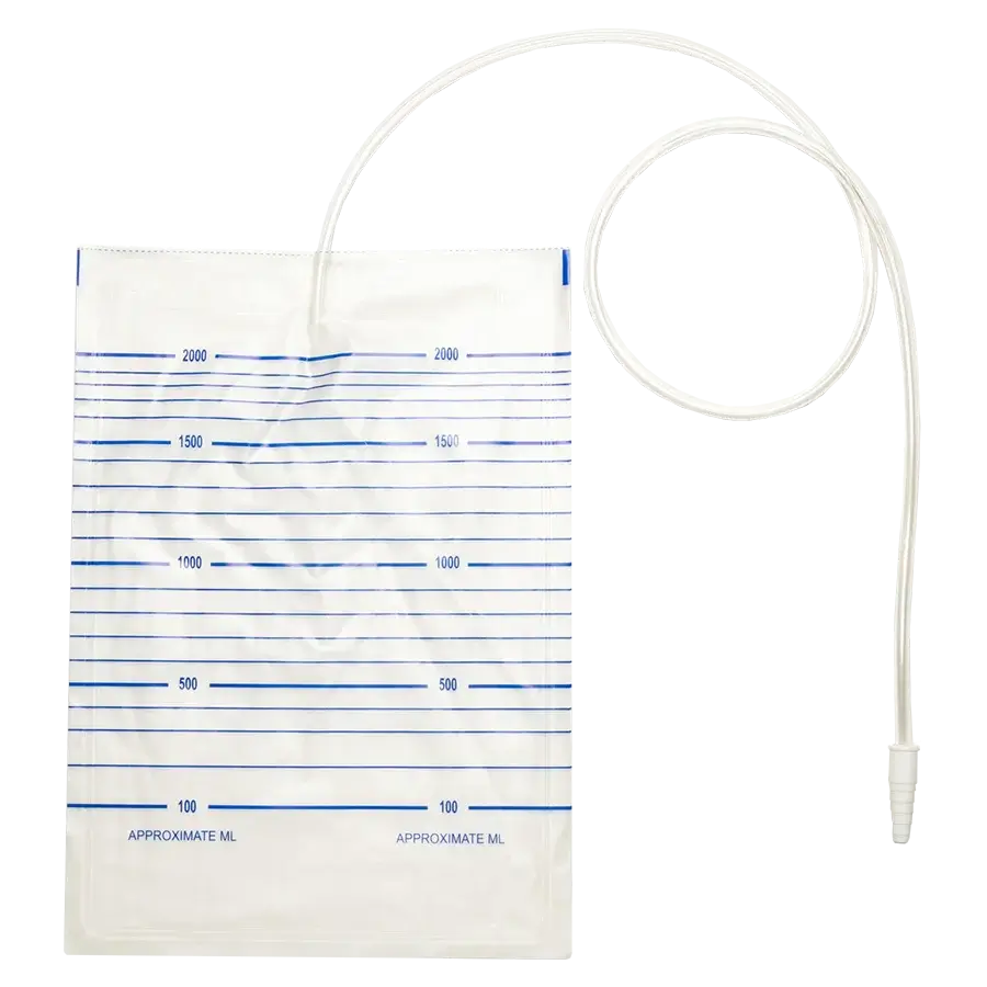 Sekretbeutel, 1,5 ltr., 90 cm, steril, mit Rückflussventil 