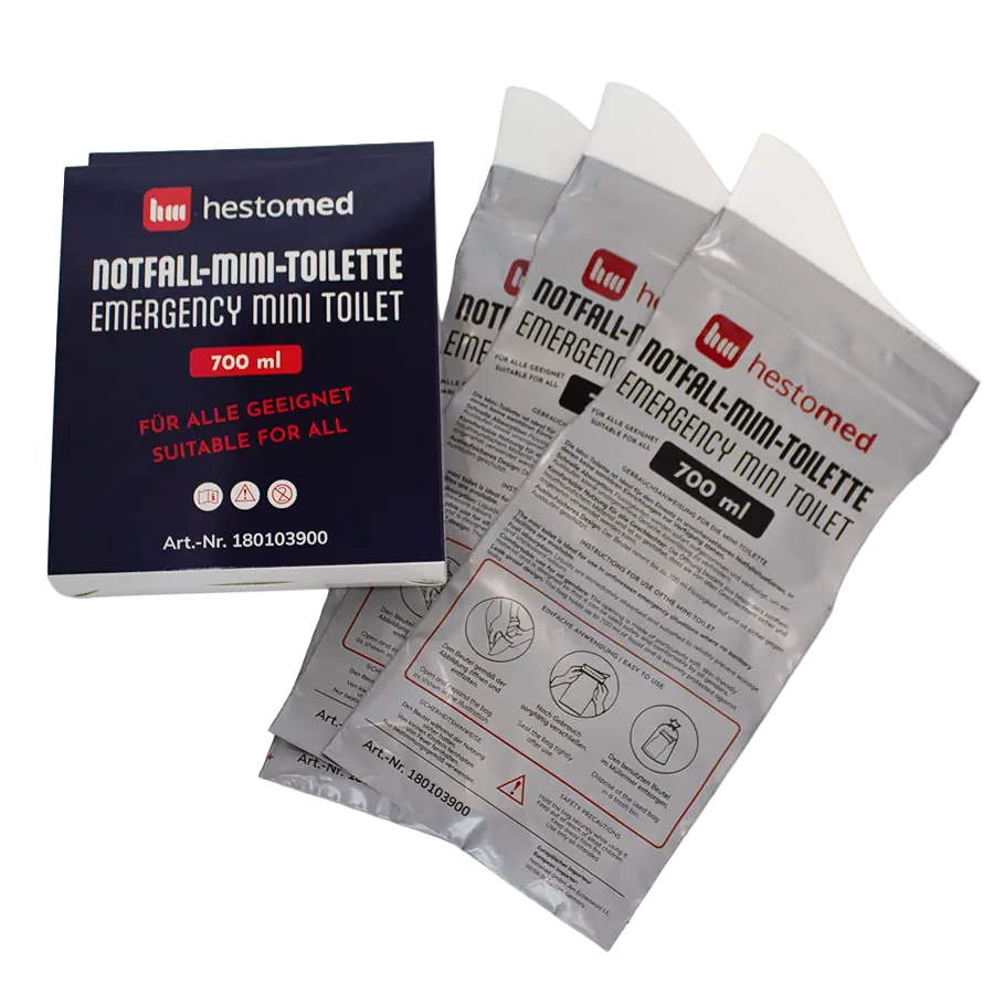 hestomed Notfall-Mini-Toilette, Urinbeutel 700 ml 