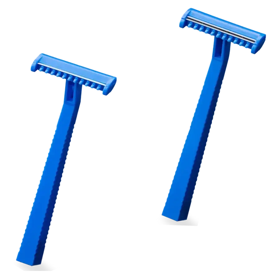 Einmal Rasierer blau einschneidig einzel