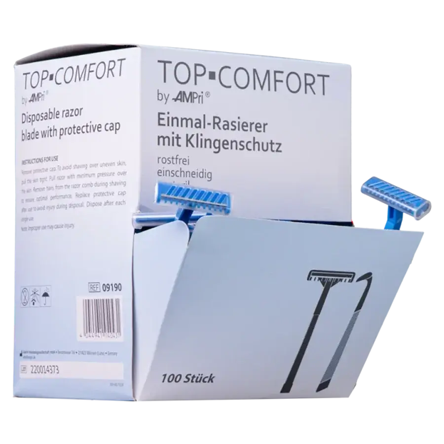 Einmal Rasierer blau einschneidig einzel