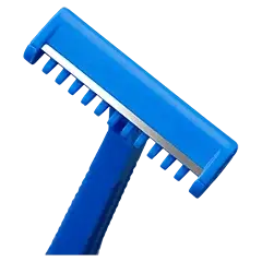 Einmal-Rasierer, blau, einschneidig,
