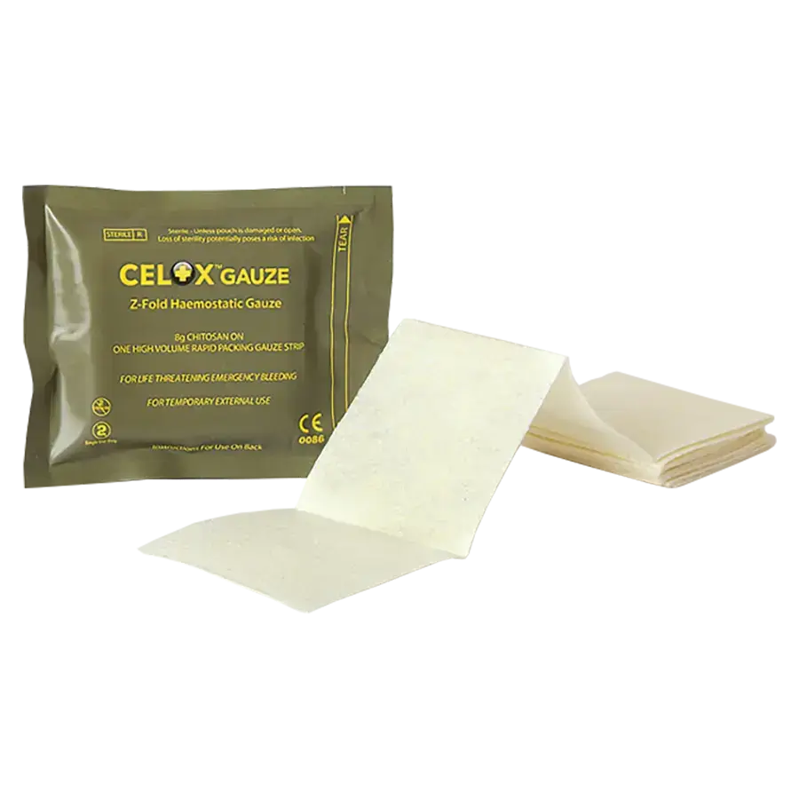 CELOX Gauze Z-gefaltet 1,52 m x 7,6 cm