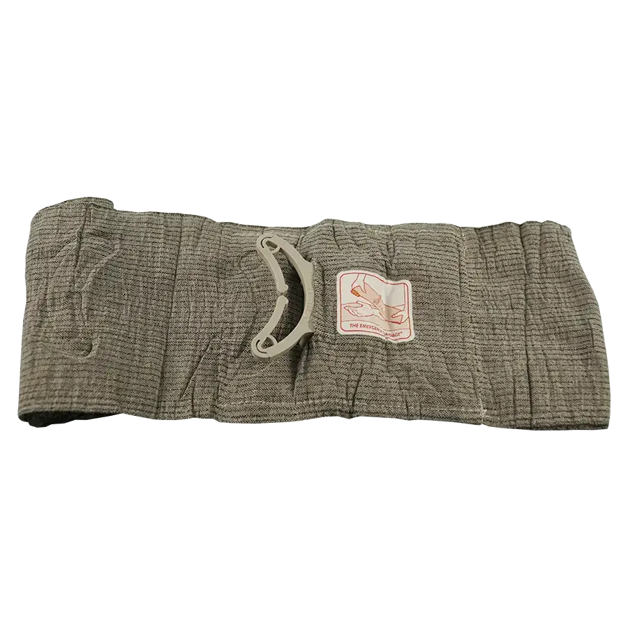 Israeli Bandage grün 10 cm x 4,5 m mit Bügel