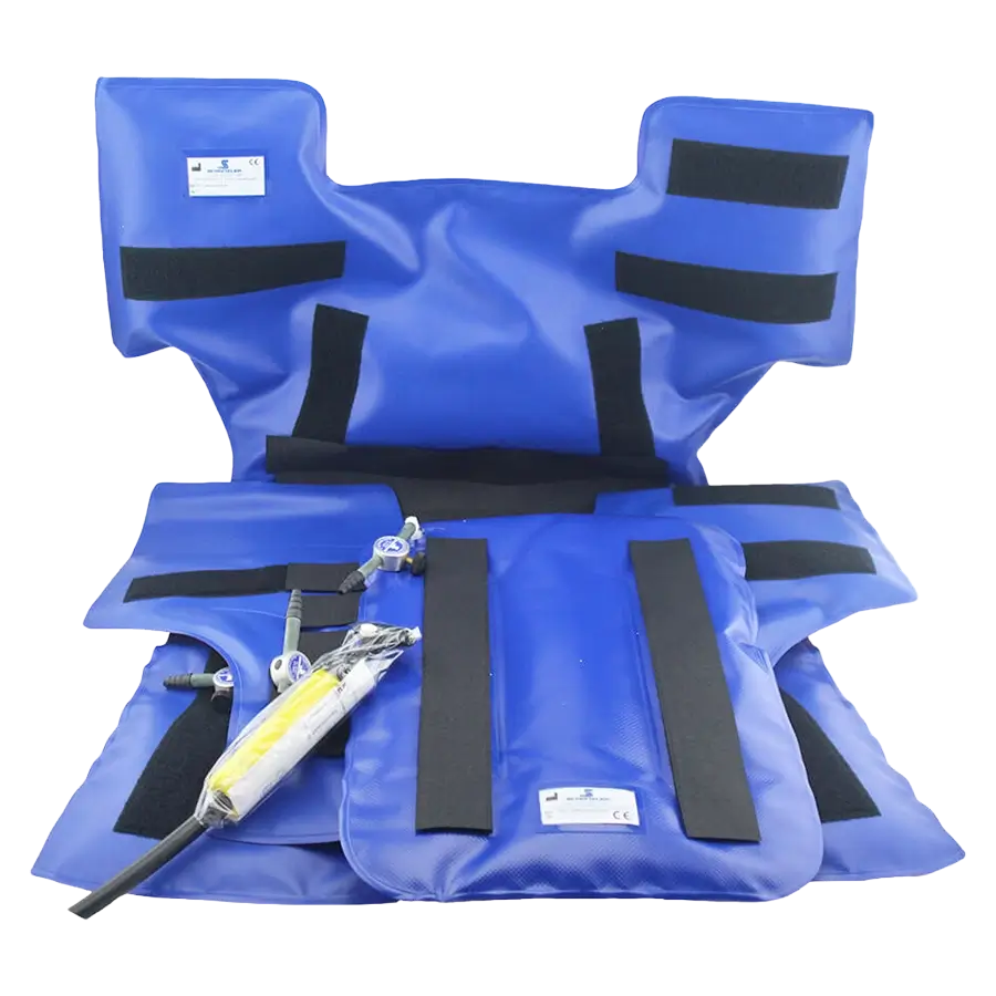 Vakuum Schienen Set in Tasche, Mehrkammer, Unterarm + Ganzarm + Bein